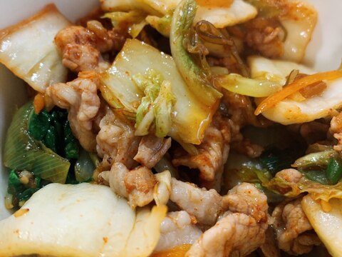 簡単美味しい豚キムチ炒め